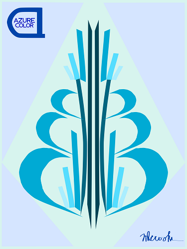 Azure Color Digital Painting