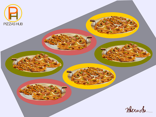 Pizzas Hub Digital Painting